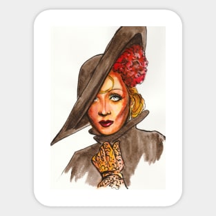 Marlene Dietrich Sticker